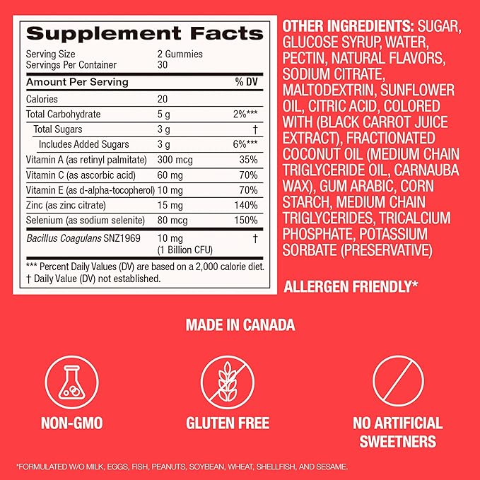 Neutrogena Clear Complexion Antioxidant Gummies 60 ct