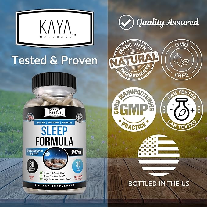 Kaya Naturals - Sleep Support Formula 60 Capsules (60 Count)