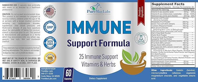Immune Support Formula 25 Immune 60 Capsules