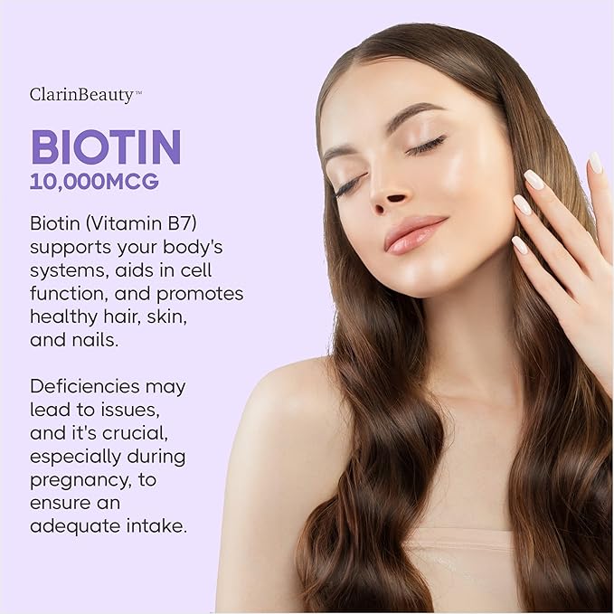 ClarinBeauty 100% Natural Collagen Pills 1000mg 10000mcg Keratin 2500mg Hyaluronic
