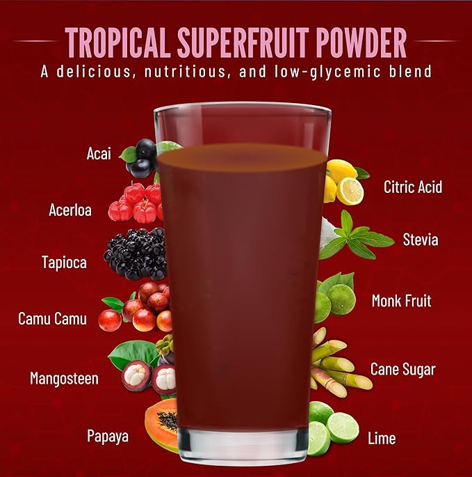 Superfruits Hydration & Electrolyte Beverage 10.8 Ounces, 30 Servings