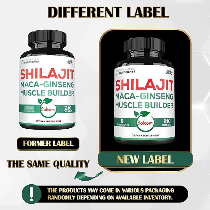 Shilajit Pure Himalayan Organic 8in1 with 210 Capsules 105 Servings