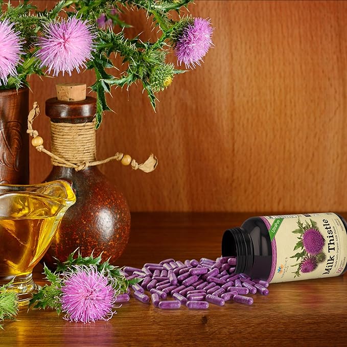 Organic Milk Thistle 2000mg 4X 4X Concentrated 60 Veggie