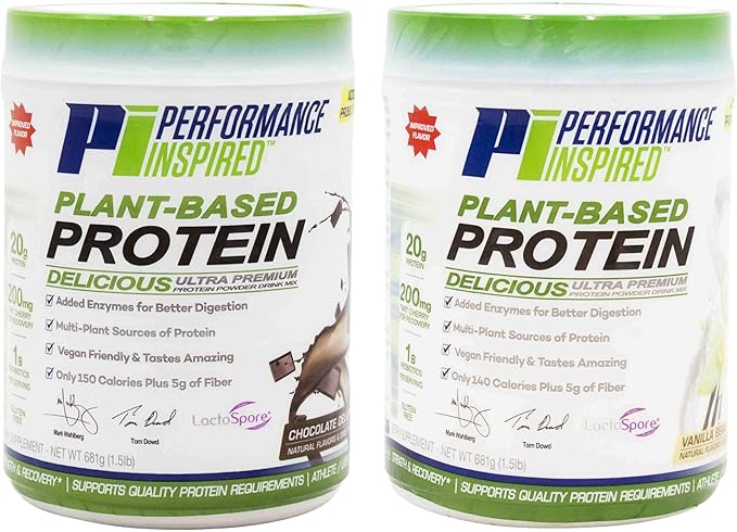 Performance Inspired Nutrition Plant Protein Powder 20G - 1B Probiotics 1.5lb