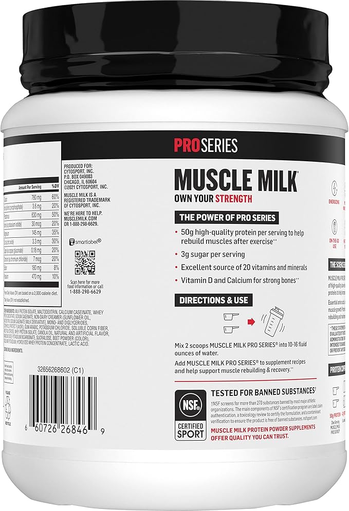 Muscle Milk Pro Series Protein Powder, 2 Pounds 1)