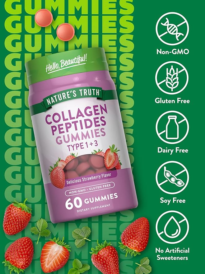 Nature's Truth Collagen Gummies for Women 60 Count 1 and 3 |