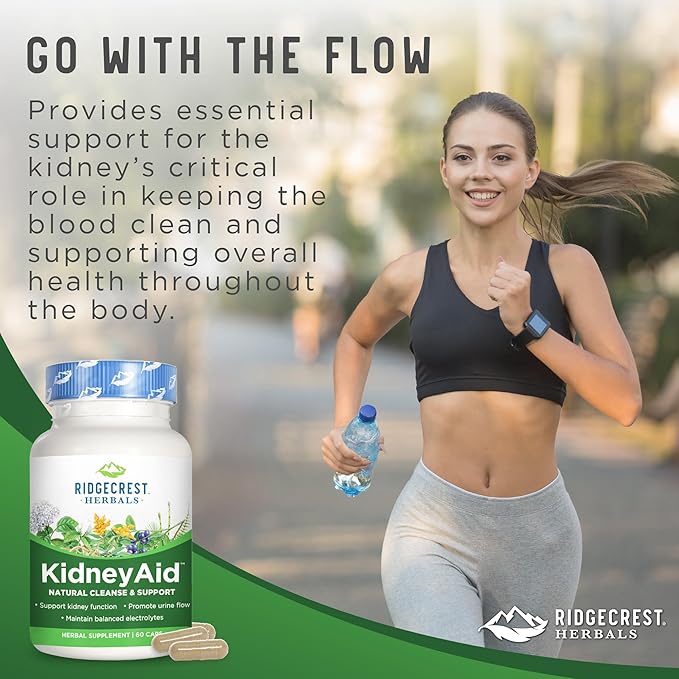 Ridgecrest KidneyAid, Herbal Cleanse and Support 60 Vegan