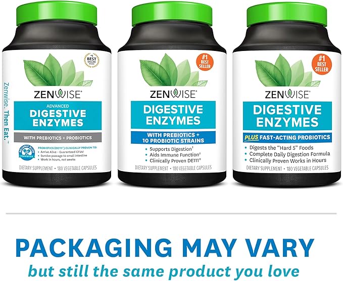 Zenwise Health Digestive Enzymes 180 Count