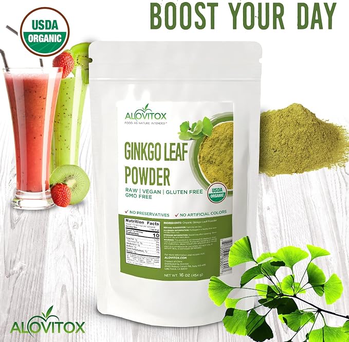 Ginkgo Biloba Leaf Powder 8oz 100% Natural