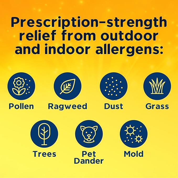 Xyzal Allergy Pills, 24-Hour Allergy Relief, 10-Count, Original