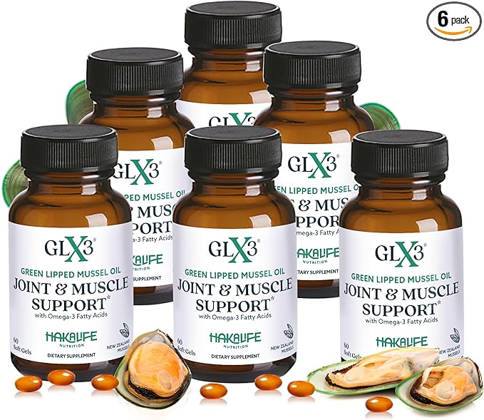GLX3 Extra Strength Green Lipped Mussel 3 & 6 Pack