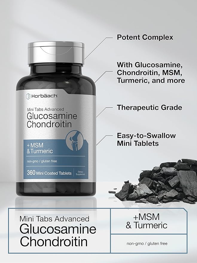 Horbäach Glucosamine Chondroitin MSM Turmeric 360 Mini