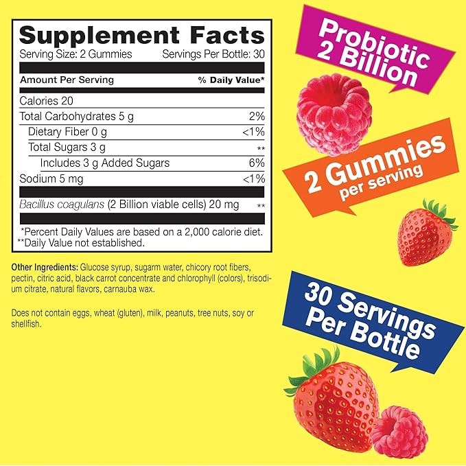 Probiotic Gummies for Men and Women 60 Gummies