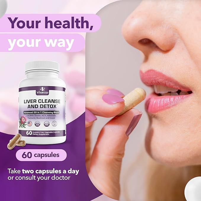 Liver Cleanse Detox & Repair Fatty 28-in-1 Advanced 60 Pills