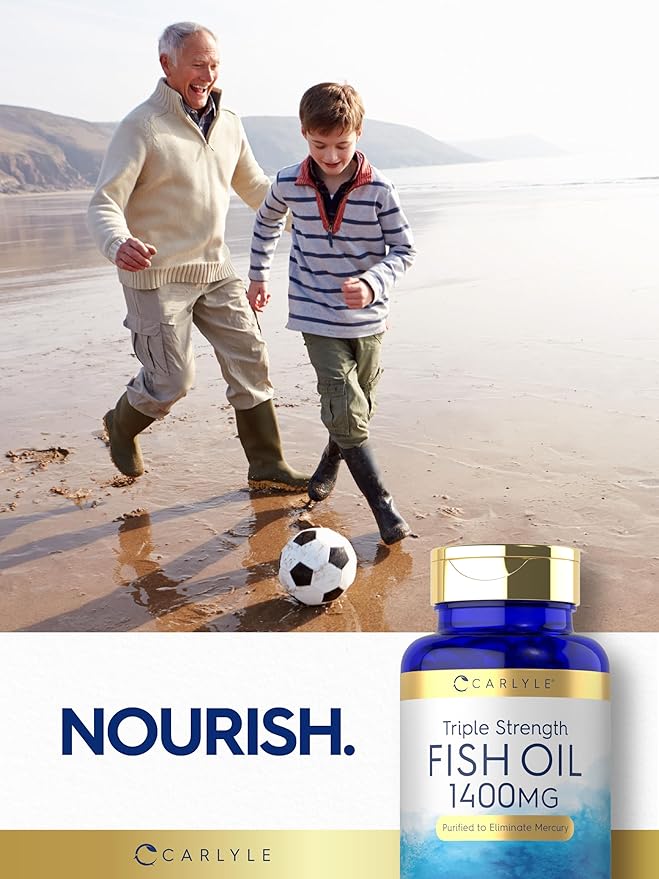 Carlyle Triple Strength Fish Oil 1400mg | 60 Softgels 3 Supplement
