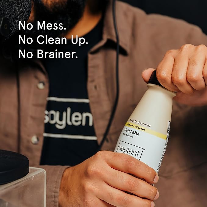 Soylent Complete Coffee Meal Replacement Shake, 20g Vegan 1g Sugar, 14oz (12 (12 Pack)