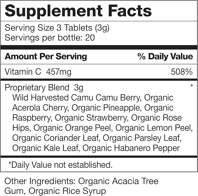 Dr. Schulze's | Super-C Plus | 60 Chewable (1000 mg)