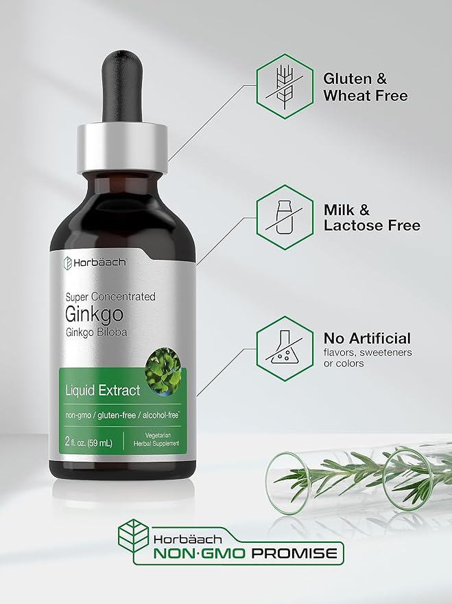 Horbäach Ginkgo Biloba Extract Liquid 2