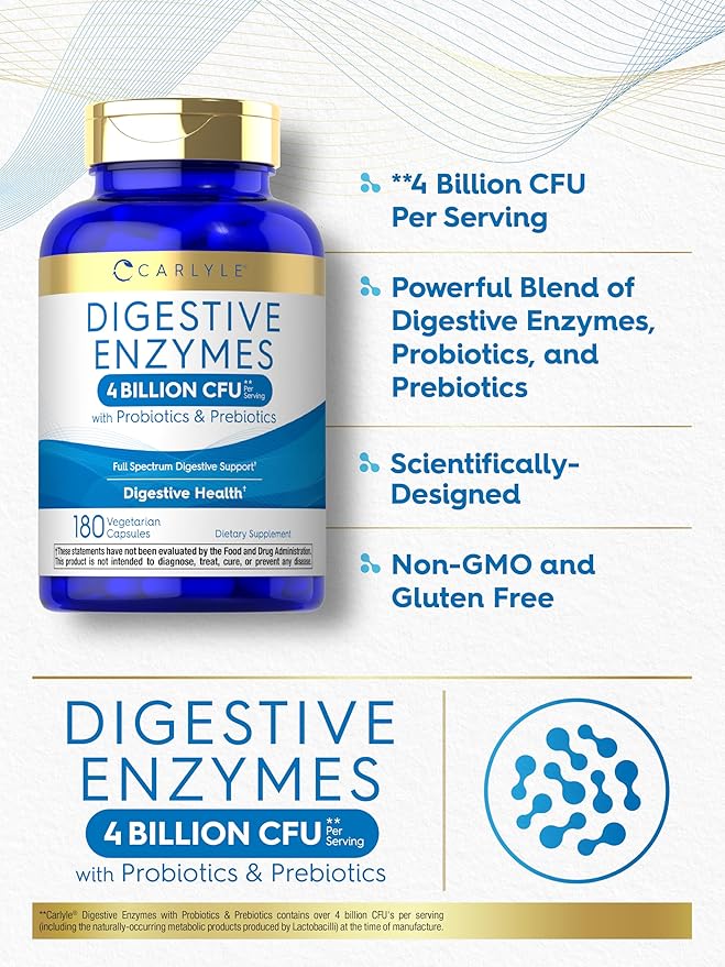 Carlyle Digestive Enzymes 180 Capsules