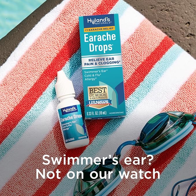 Hyland's Earache Drops, Natural Relief of 4 & 0.33 Fl