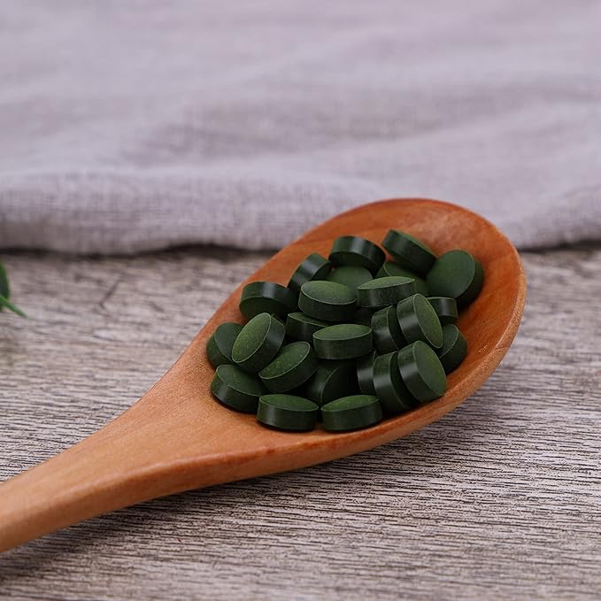 Certified 100% Organic Spirulina Tablets 500mg,300 B-12 with