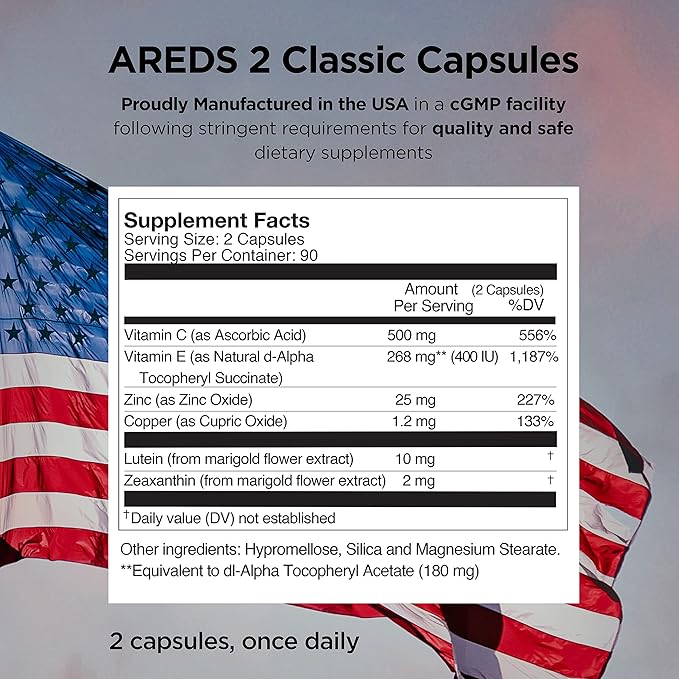 Viteyes AREDS 2 Capsules and Viteyes 2 Companion, 3 Month