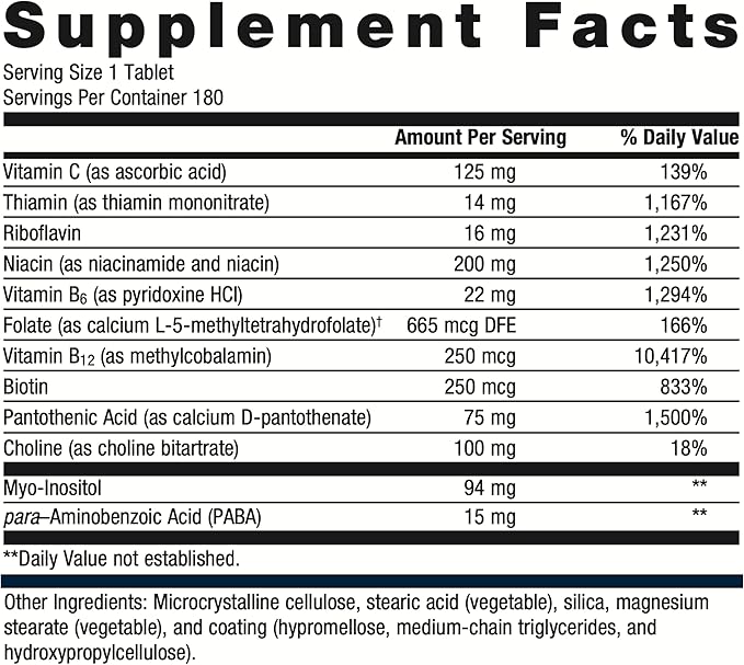 Metagenics Glycogenics - B Vitamin Complex B6 & B12 - 180 Count