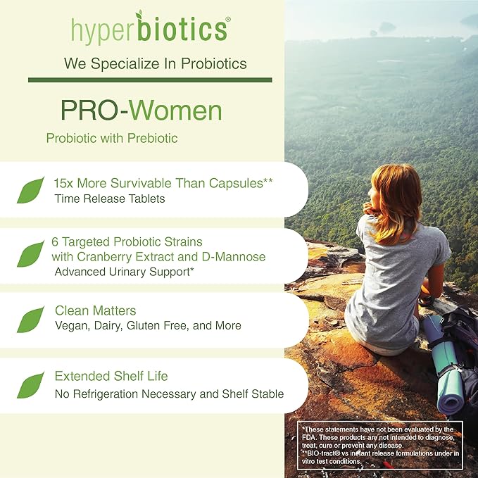 Hyperbiotics Pro Probiotics for Women 60 Count