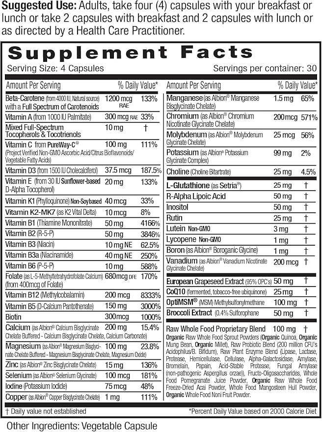 Emerald Labs Women's 45+ Clinical Multi CoQ10, B 120 Vegetable