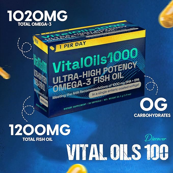 Omega 3 Fish Oil 3, Natural (1 Month