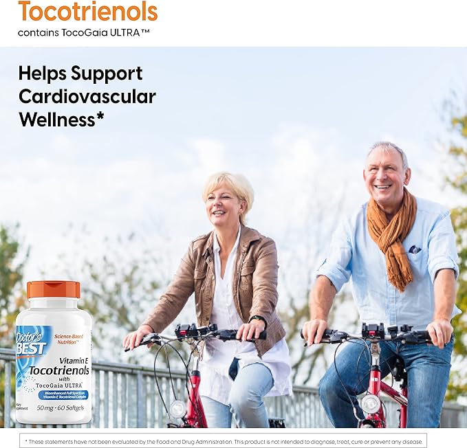 Doctor's Best Vitamin E Tocotrienols contains 60 Count