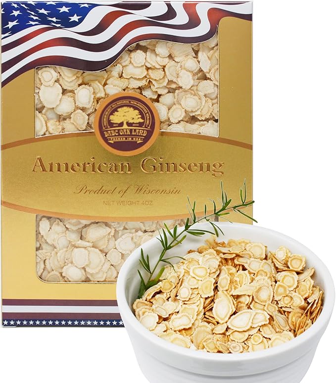 American Ginseng Slices from Wisconsin (Sliced 1 Box 4 Ounces)