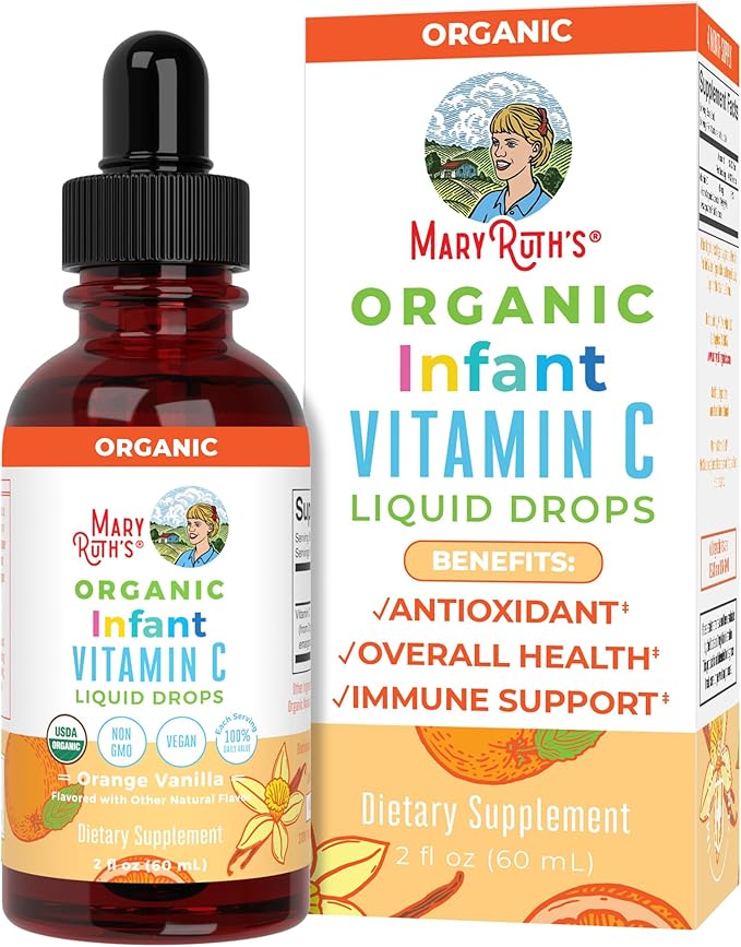 MaryRuth Organics Infant Vitamin C Drops, 6-12 Months, 30 Servings