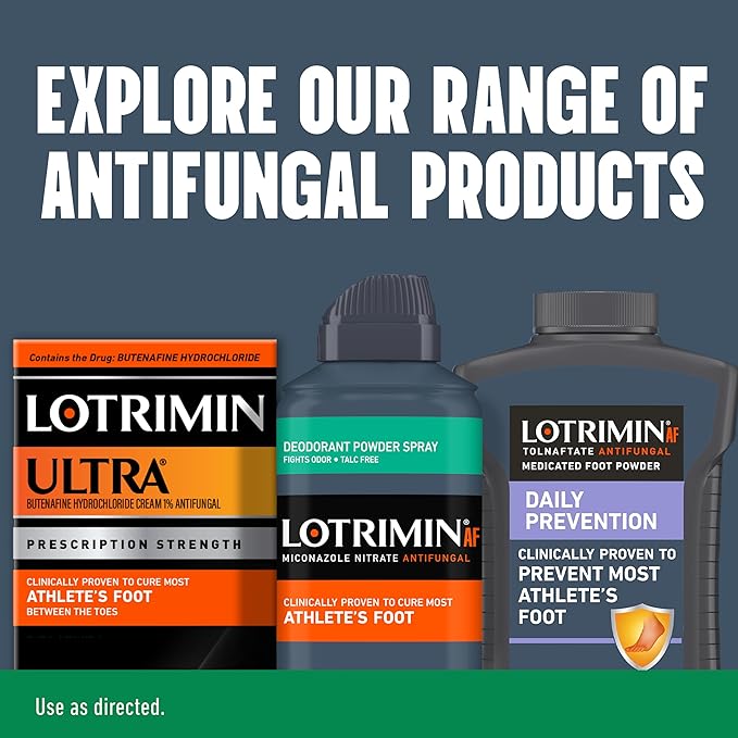 Lotrimin Athlete's Foot Deodorant Antifungal Powder 2%, Clinically 4.6 Ounce