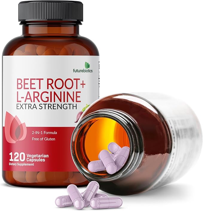 Futurebiotics Beet Root + L-Arginine, Non-GMO, 120 Vegetarian Capsules