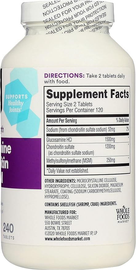 365 by Whole Foods Market, Glucosamine 240 Tablets