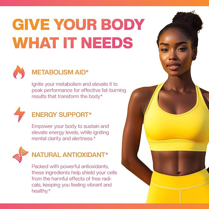 SkinnyBoost Burn Boost Capsules-60 Ct – Natural Vegan Metabolism Support with Green Tea & Garcinia Cambogia -Anotioxidants, Energy and Weight Management Burn Boost Vegan Capsules