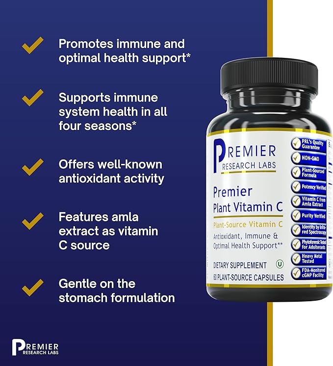 Premier Research Labs Vitamin C Supplement 60 Vegetarian