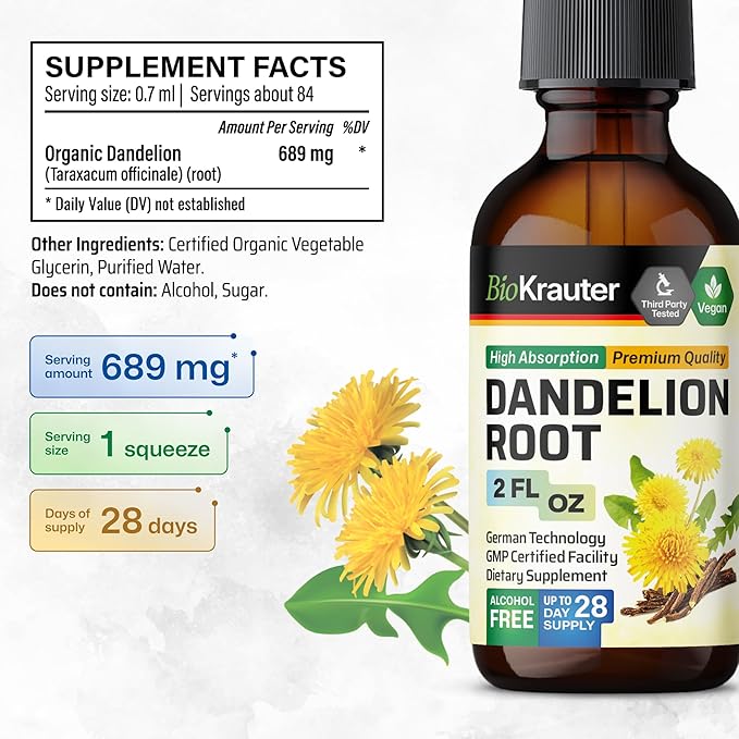 Dandelion Root Tincture 2 Fl.Oz.
