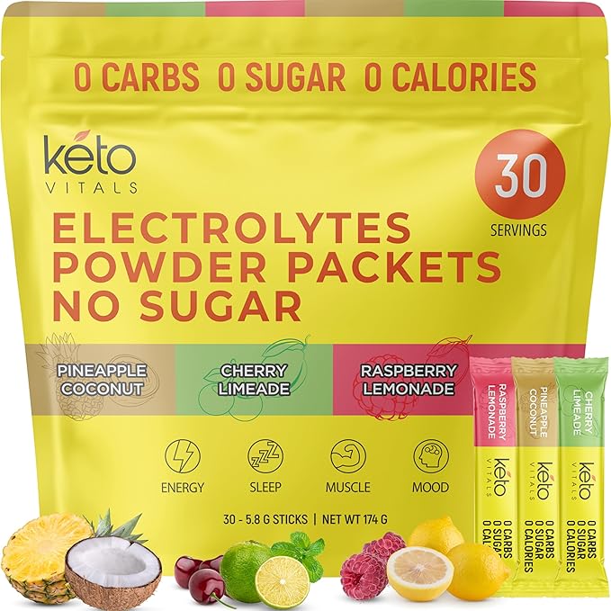 Keto Vitals Tropical Keto Electrolyte Powder 30 Serving