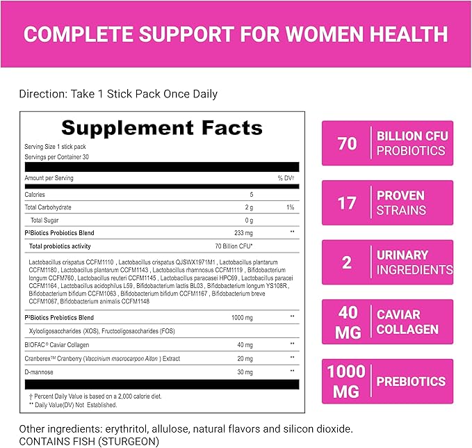 UpNourish Prebiotics, Probiotics and Caviar Colalgen 30 Fast-melt