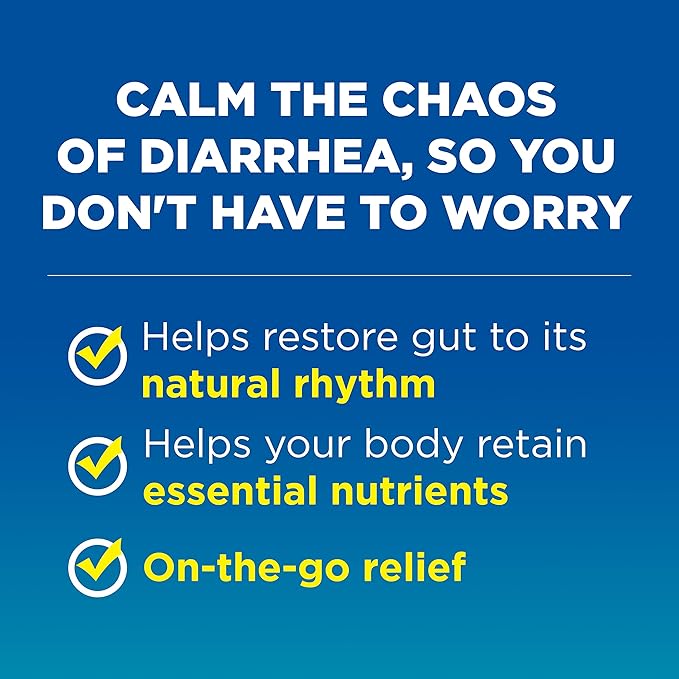 Imodium AD Diarrhea Relief Caplets -Loperamide (294314), Blue, 6 Count