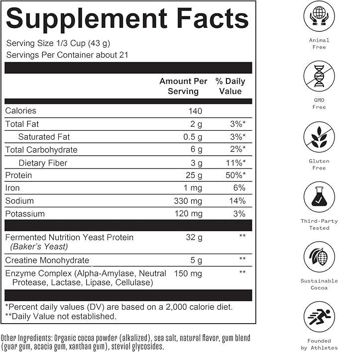 Complete Vegan Protein + Creatine Powder 21 Servings