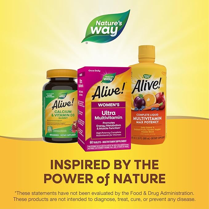 Nature's Way Alive! Women's Daily Ultra B12, 60 60 Tablets
