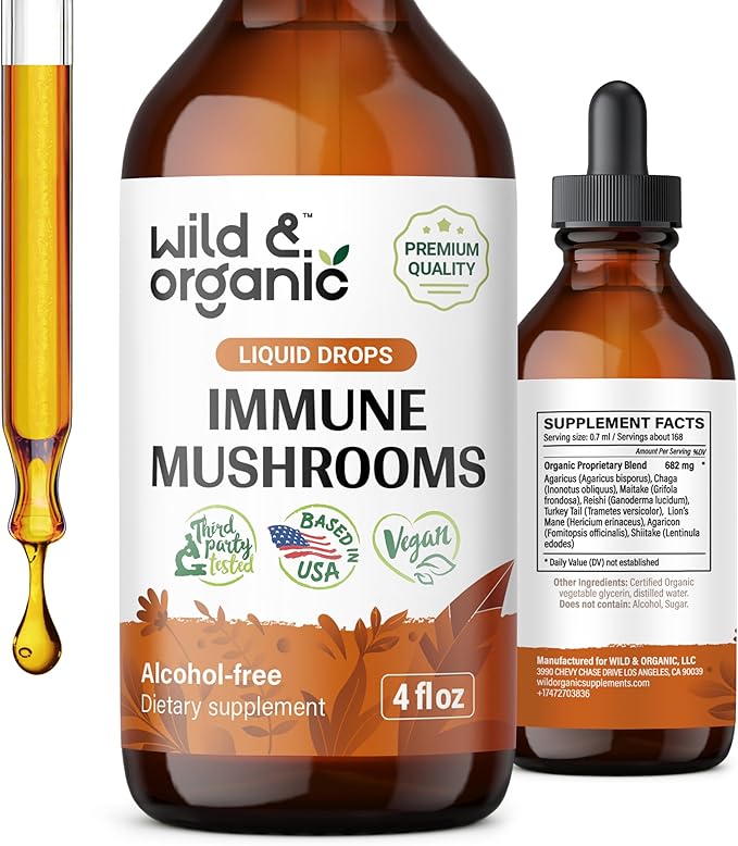 Immune Mushroom Tincture 8-in-1 Immune 4 oz