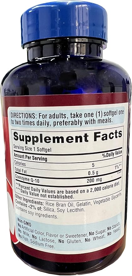 Puri-tans Pride CoQ10 200mg 240 Softgels,