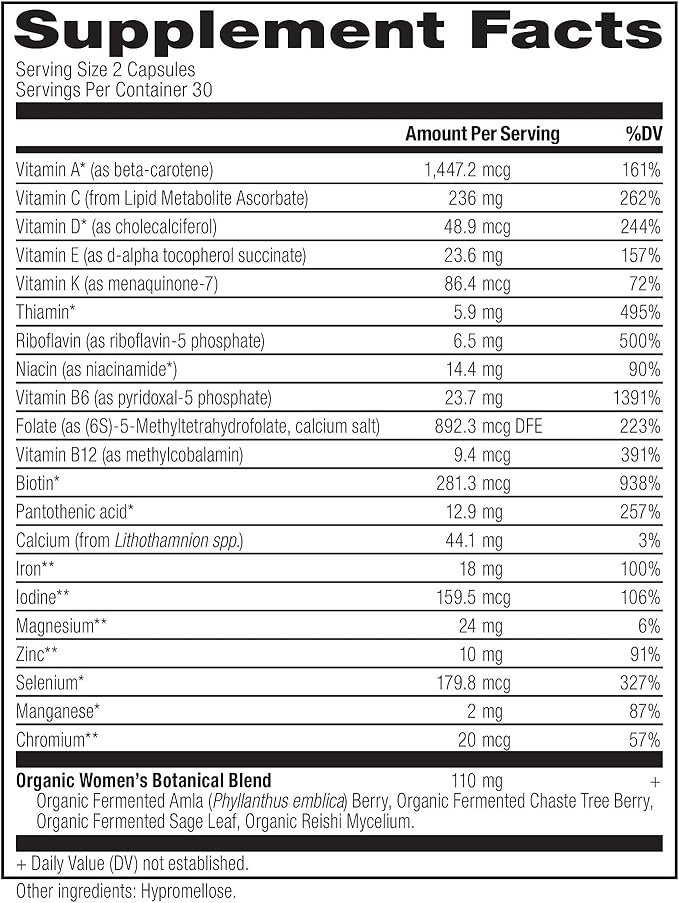 Ancient Nutrition Multivitamin for Women, Women's 60 Ct