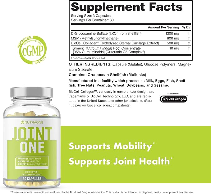 JointOne Joint Support by NutraOne (90 Capsules)