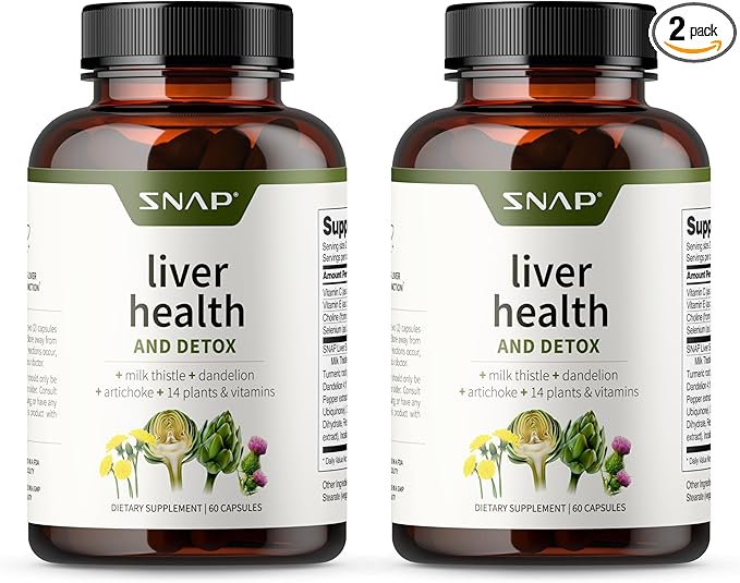 Snap Supplements Liver Health Support Supplement, 60 Count 2)