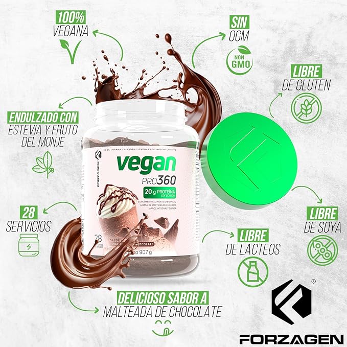 Forzagen Vegan Protein 360 2 Lbs 27 Servings,